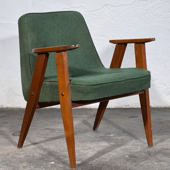 Chierowski Type 366 Lounge Chairs, Pair, 1960s – Józef Chierowski, Armchairs, Textile (photo 11 of 13)