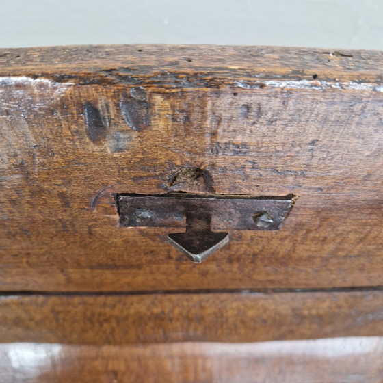 Coffre de berger ancien et unique, vers 1900 – Armoires de rangement, Iron, Wood (photo 10 of 10)