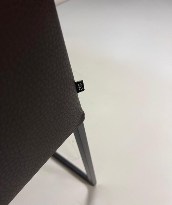 Image 1 of COR Mell Designer Sofa Bench Seat Couch Kitchen Bench Brown Leather