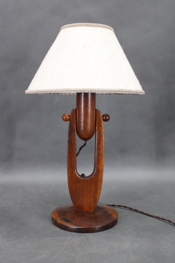 Image 1 of Lámpara de mesa o de pared de roble de los años 60, Checoslovaquia