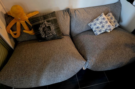 2 poltrone Fatboy Bonbaron – Tessuto bouclé grigio di alta qualità (come nuove) – fauteuils, Textile (photo 2 of 5)