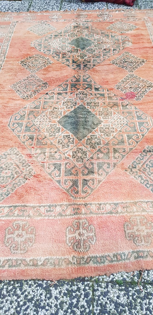 Handgeknoopt Berber kleed wol 298x188cm