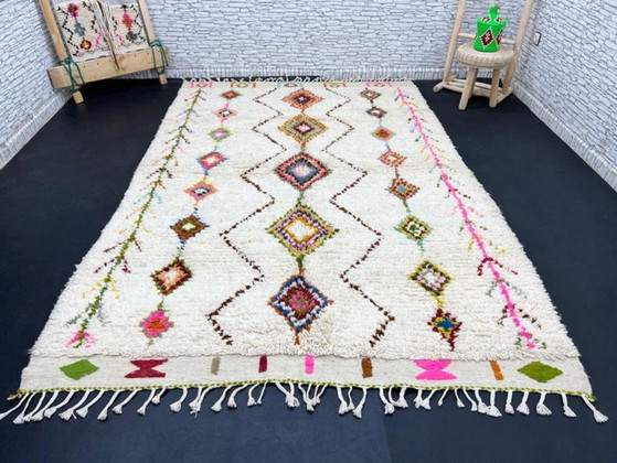Handgemaakt Beni Ourain-tapijt 400x300cm: Marokkaans Berbers – Vloerkleden en tapijten, Wool (photo 3 of 10)