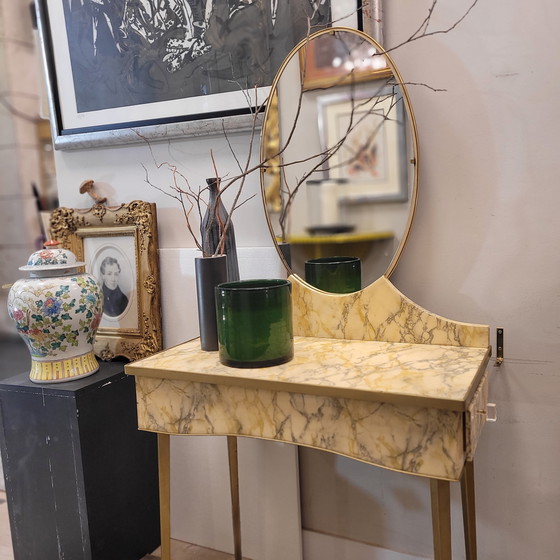 Image 1 of Tocador Art Déco, Pergamino, Mid-Century, 50’S – Italia