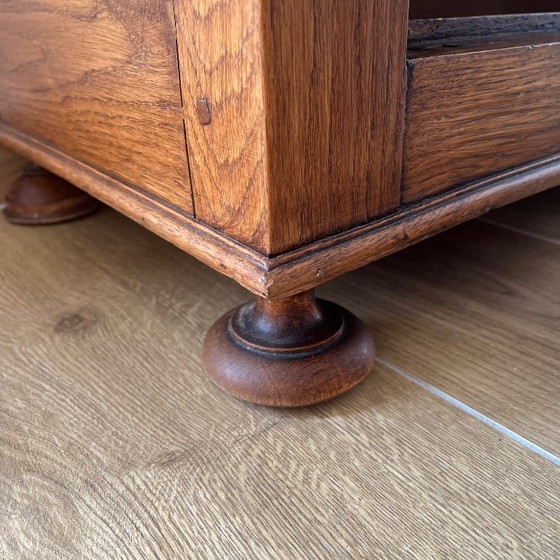 Image 1 of Offenes Sideboard/Vitrinenschrank aus Eiche im Landhausstil, 1930/50