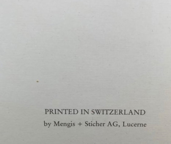Image 1 of Horst Antes: "Figure Black and White 1967". Rara stampa artistica su carta robusta con texture telata. In ottime condi