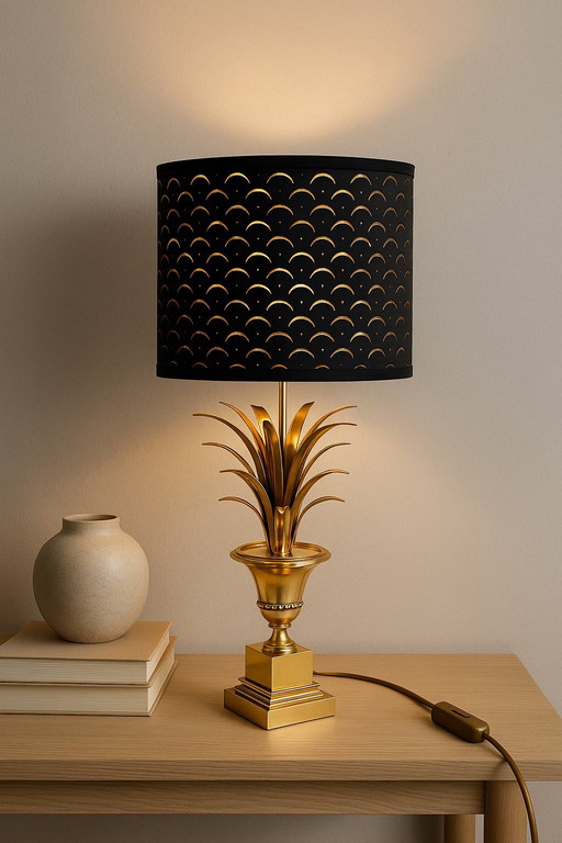 Lampe de table Hollywood Regency - attribuée à Boulanger S.A. (c. 1970)