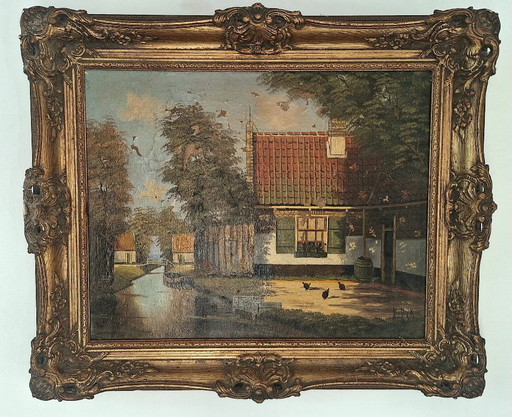 Red Roof – schilderijen tekeningen, Canvas (photo 2 of 7)