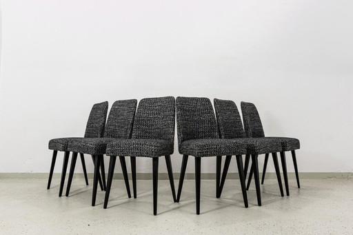 Ensemble de 6 chaises de salle à manger vintage, Fms, Pologne, 1960's