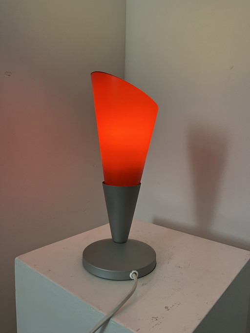 Ikea Vintage - Modell Kryolit - Typ B9419 - Tischleuchte - Glas - Metall - 1990er Jahre