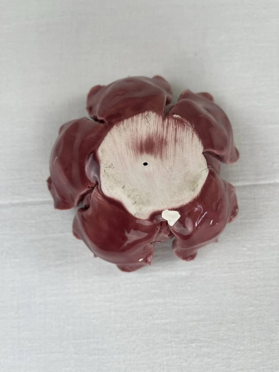 Candelabro de flor de cerámica – Portavelas, Porcelain, Art Nouveau (photo 6 of 8)