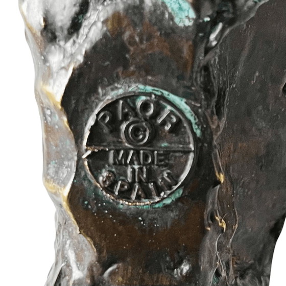 Image 1 of Vintage André Paor bronze sculpture bronze L'amour de Margo 41 cm 1990s