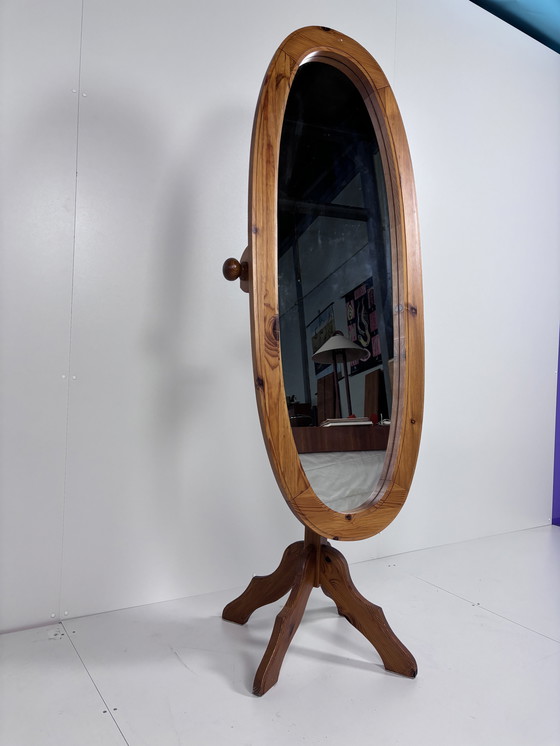 Image 1 of Vintage Pass Mirror Wood