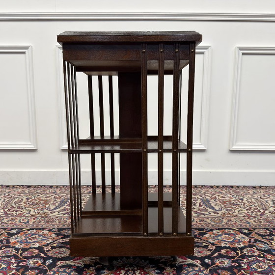Classic English Rotating Bookcase – Wood (photo 6 of 7)