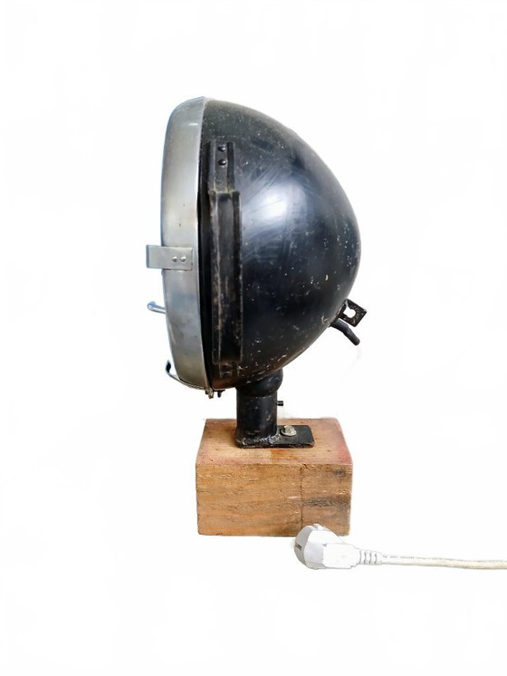 Image 1 of Steampunk Lamp from an Old Spotlight