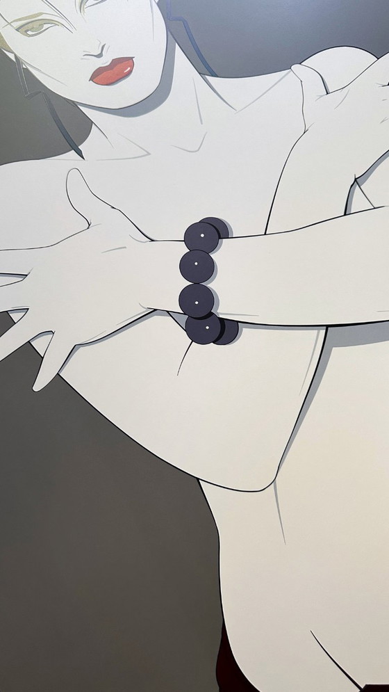 Image 1 of Patrick Nagel Poster des années 80 Lithographie Arms Crossed