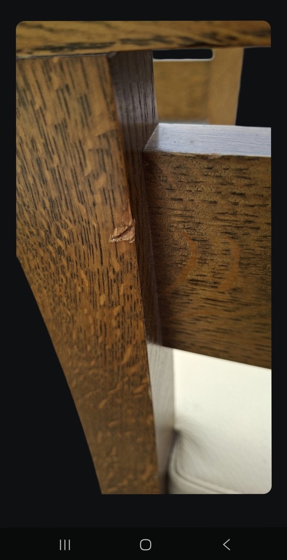 Image 1 of 6 Massief Eiken Eetkamerstoelen