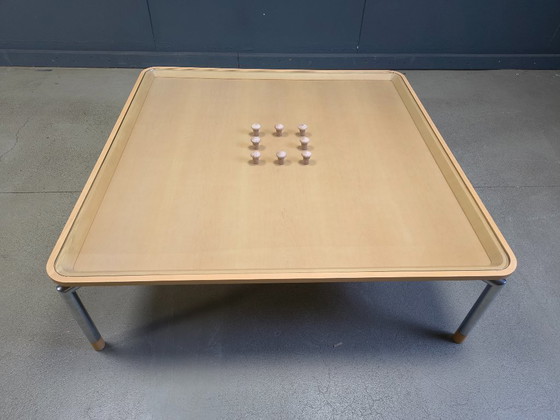 Image 1 of Table basse postmoderne en liège et verre, années 1980