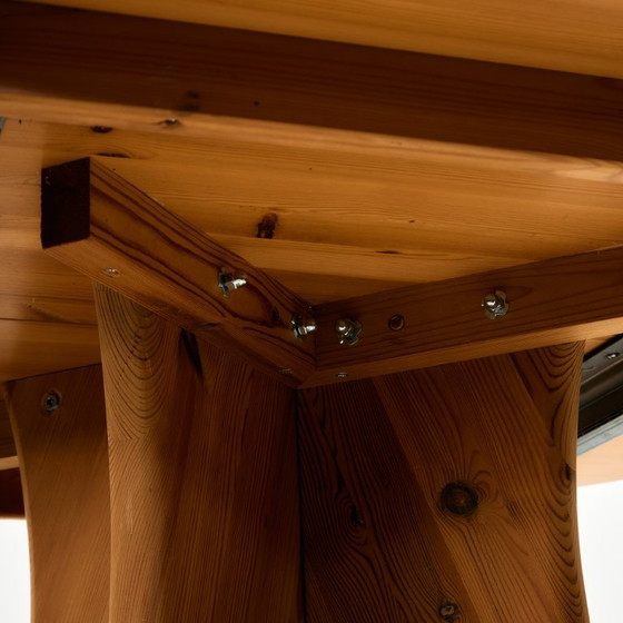 Image 1 of MK10156 Esstischgarnitur aus Kiefernholz von Rainer Daumiller für Hirtshals Savvaerk, 5er-Set