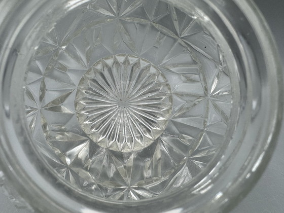 Image 1 of Clear glass lamp with beautiful pattern