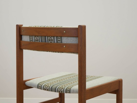 Image 1 of Conjunto de dos sillas de teca, diseño danés, década de 1970, fabricadas en Dinamarca.