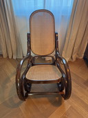 Fauteuil à bascule Thonet vintage