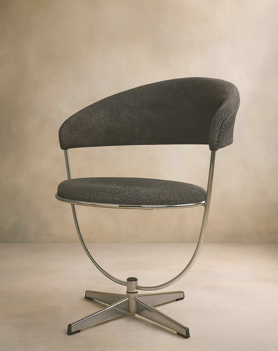 2 X Arne Dahléns Voor Dalum – Eetkamerstoelen, Chrome (photo 7 of 15)