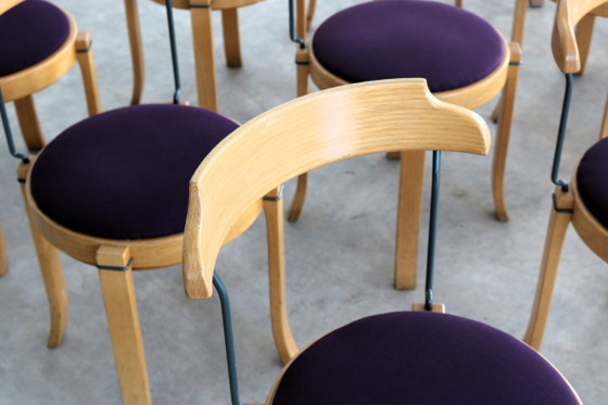 15x Vintage Jaren 70 Deense Stoelen – Eetkamerstoelen, Textile (photo 4 of 9)