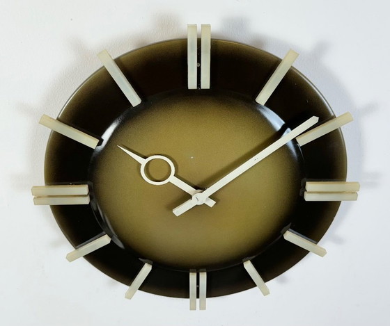 Image 1 of Industrial Office Wall Clock from Pragotron, 1970s