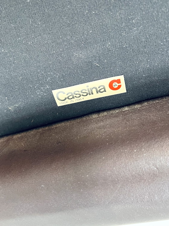 Image 1 of Vintage 'Maralunga' Sessel + Ottomane, Cassina '70