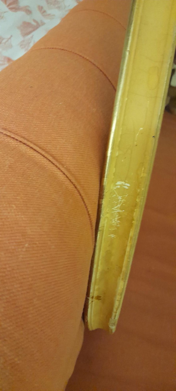 Image 1 of Cornice ovale dorata