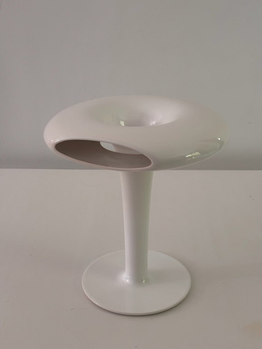 Marc Newson Sci-Fi Vase for Cor Unum, 1993, White Glazed Ceramic, New in Original Box, Signed