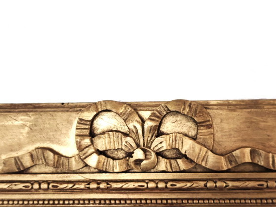 Image 1 of Specchio antico con cornice dorata, 56 cm x 45 cm