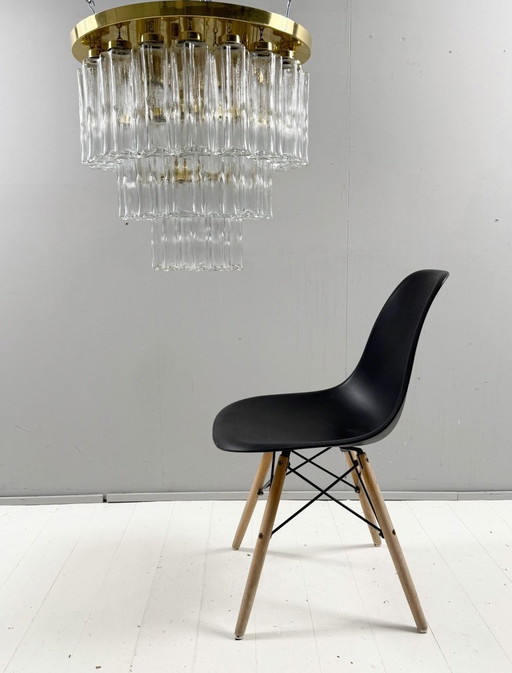 Lustre/plafonnier à trois niveaux de style milieu du siècle, provenant de Limbourg, en Allemagne, années 1970