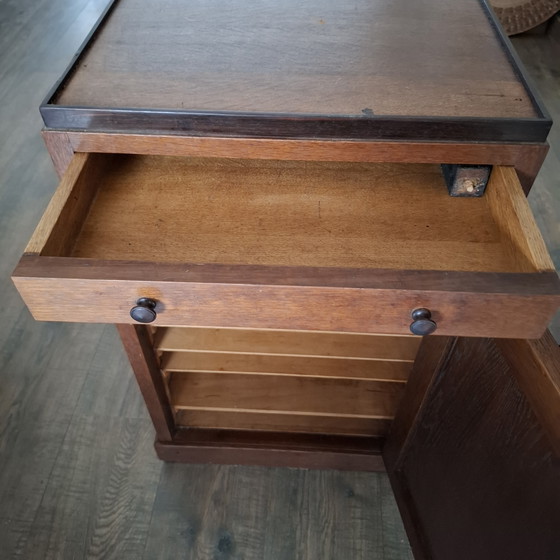 Image 1 of Amsterdam School filing cabinet with drawer