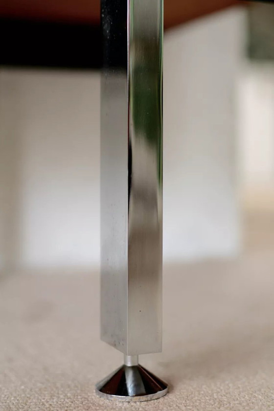 Image 1 of Solid Wood and Steel Sideboard France Circa 1970 Négroni Edition