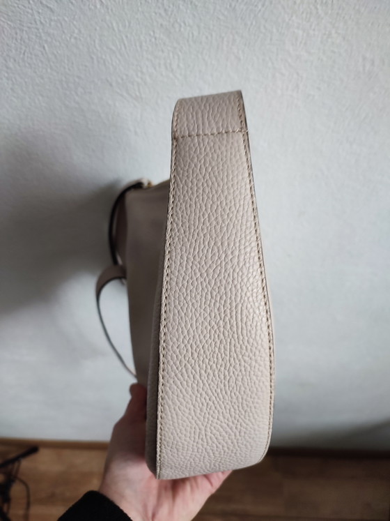 Abro Handbag Shoulder Bag Leather Cream Beige Very Good Condition (photo 12 of 15)