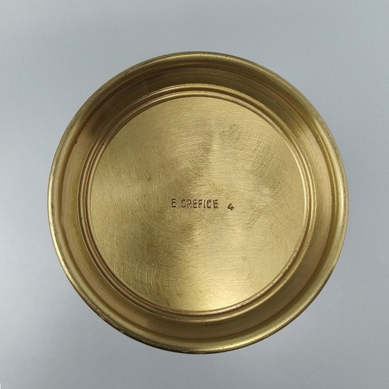 Image 1 of Precioso juego de cóctel de los años 60, de E. Orefice, en lucita y latón. Fabricado en Italia.