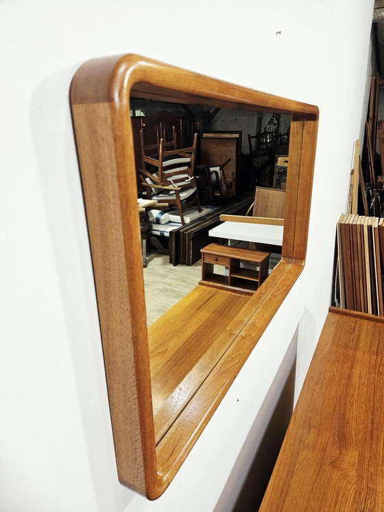 Dänischer No. 206 Wandspiegel aus Teakholz von Aksel Kjersgaard für Holstebro Møbelfabrik, 1960er Jahre (photo 2 of 10)