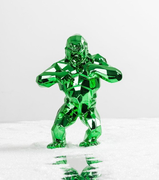 Richard Orlinski Art Statue: Kong Spirit Green