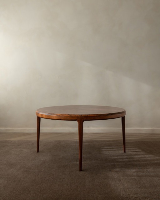Mid Century Rosewood Round Coffee Table Model 283 by Johannes Andersen for CFC Silkeborg, 1960s