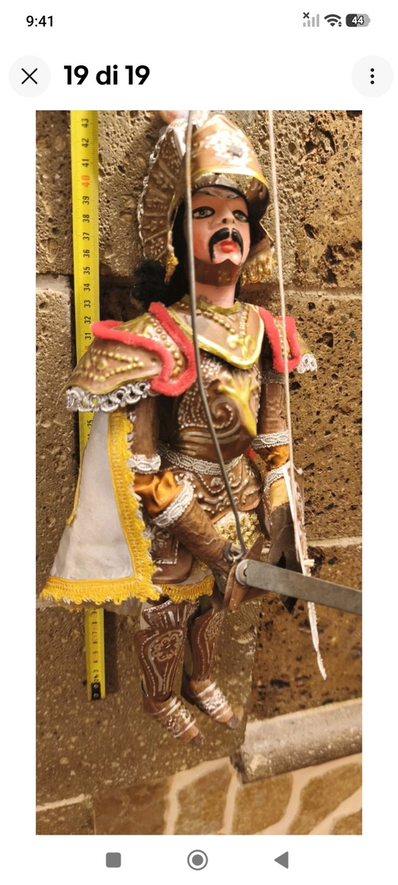 Marionnette sicilienne vintage, 44 cm, armure en laiton, pour cérémonie d'honneur – Objets déco, Metal (photo 15 of 15)