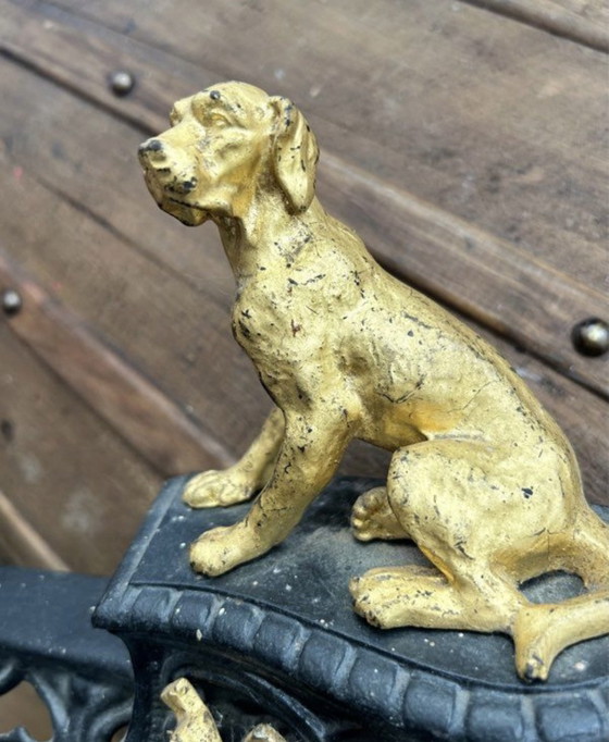 Chenet cheminée chiens 19ème – Objets déco, Métal (photo 7 of 8)