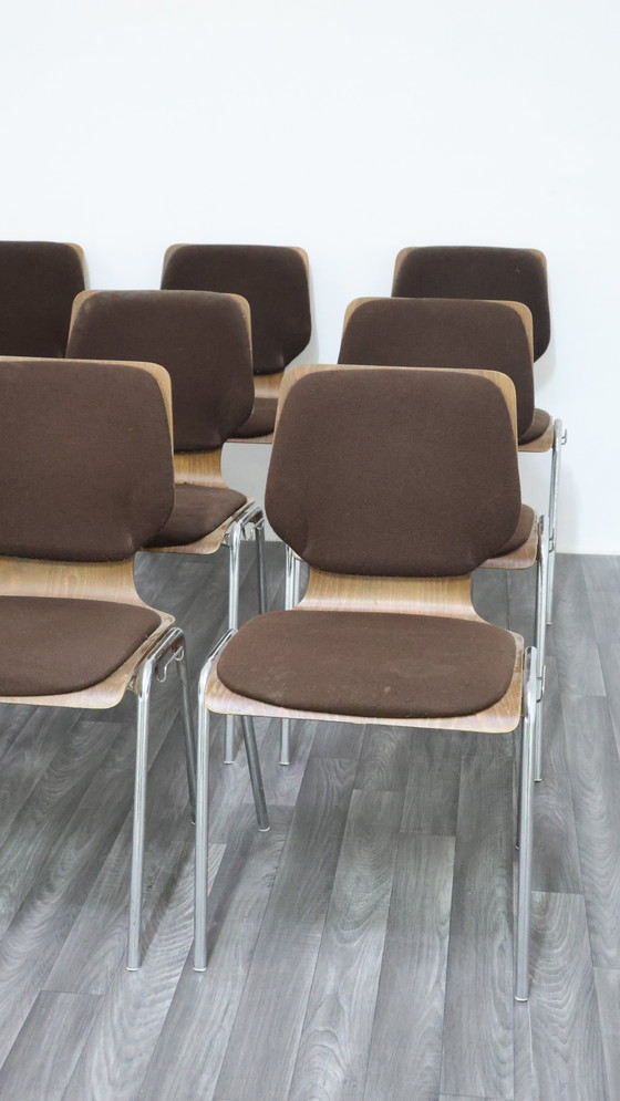 Image 1 of Carlo Ratti Office Set 12 Sillas Diseño Moderno Años 70