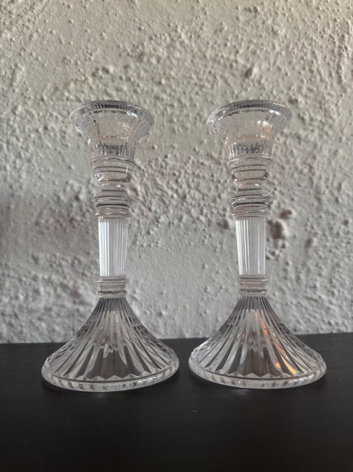 2 candelabri viennesi di Inn Crystal Austria – kandelaars en kaarsen, Glass