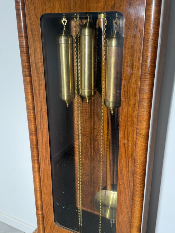Art Deco “Kienzle” 1920’s Longcase Clock – Decoration, Glass (photo 6 of 6)