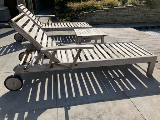 Garpa - Cap Ferrat Liegestuhl Teak