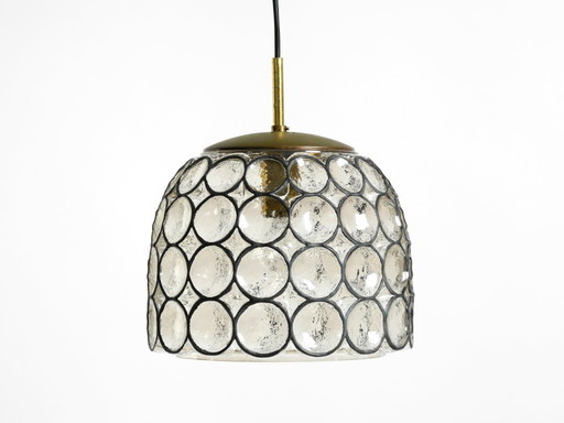 Very nice original 1960s Limburg glass pendant lamp