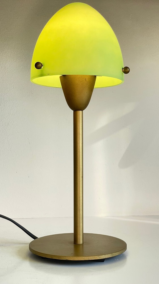 Image 1 of LAMPE SCE Verre Opalin VINTAGE