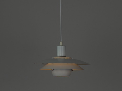 Danish vintage pendant lamp Viola by Kurt Wiborg, Jeka, 1980s